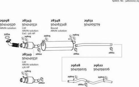 Dinex 328100017_05 - Система выпуска ОГ autosila-amz.com