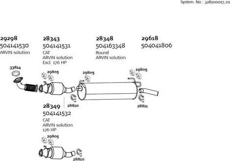 Dinex 328100017_01 - Система выпуска ОГ autosila-amz.com