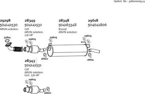 Dinex 328200009_01 - Система выпуска ОГ autosila-amz.com