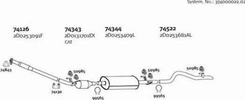 Dinex 374000022_02 - Система выпуска ОГ autosila-amz.com