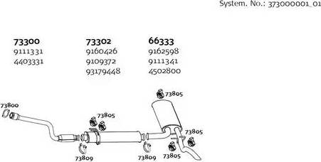 Dinex 373000001_01 - Система выпуска ОГ autosila-amz.com