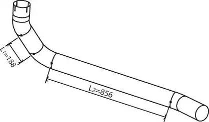 Dinex 29166 - Труба выхлопного газа autosila-amz.com