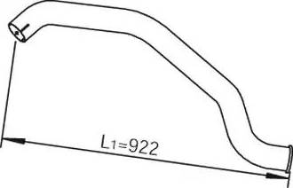 Dinex 28691 - Труба выхлопного газа autosila-amz.com