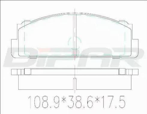 Ditas DFB1106 - Тормозные колодки, дисковые, комплект autosila-amz.com