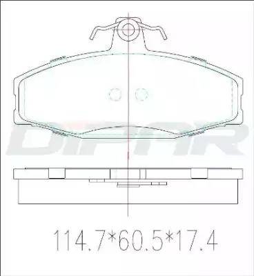 Ditas DFB3060 - Тормозные колодки, дисковые, комплект autosila-amz.com