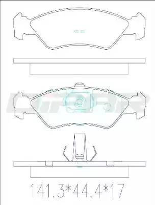 Ditas DFB2942 - Тормозные колодки, дисковые, комплект autosila-amz.com