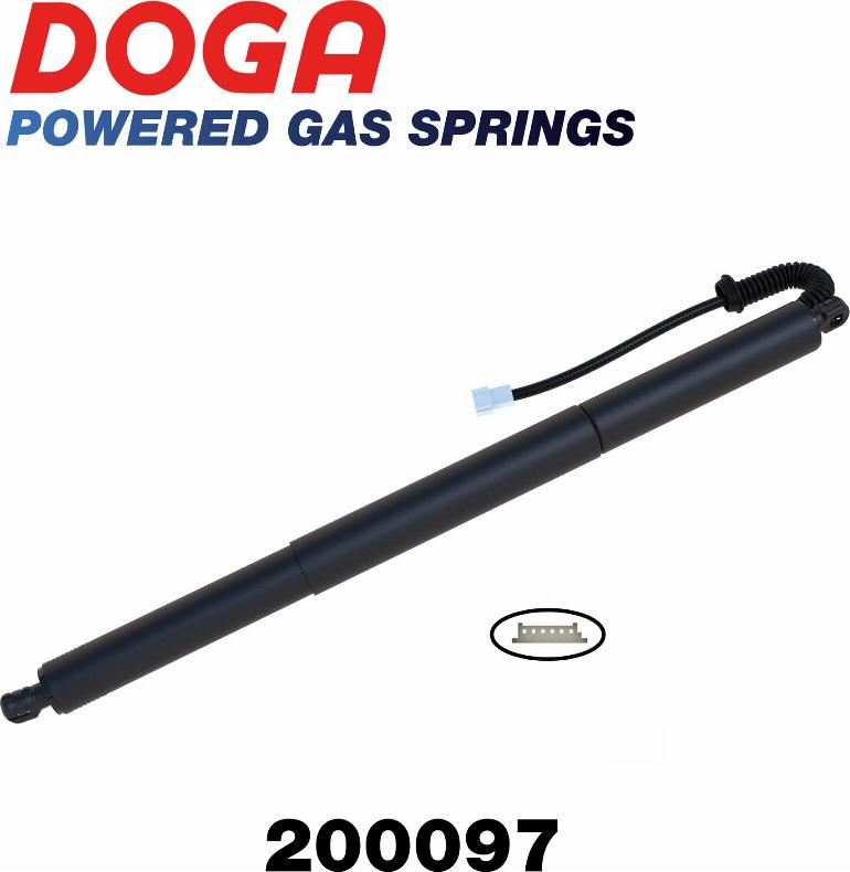 DOGA 200097 - Электромотор, задняя дверь autosila-amz.com