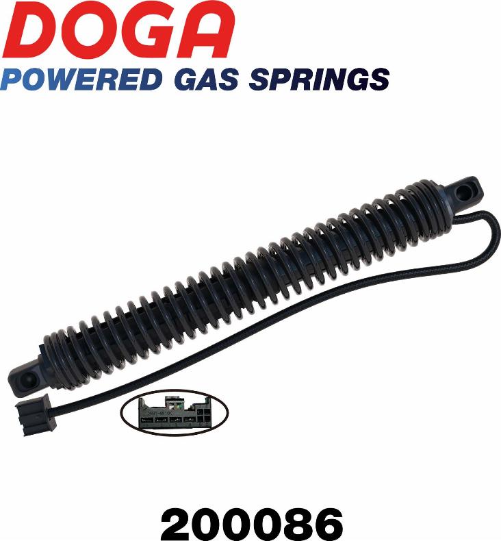 DOGA 200086 - Электромотор, задняя дверь autosila-amz.com