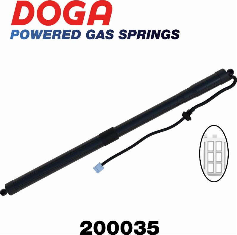 DOGA 200035 - Электромотор, задняя дверь autosila-amz.com