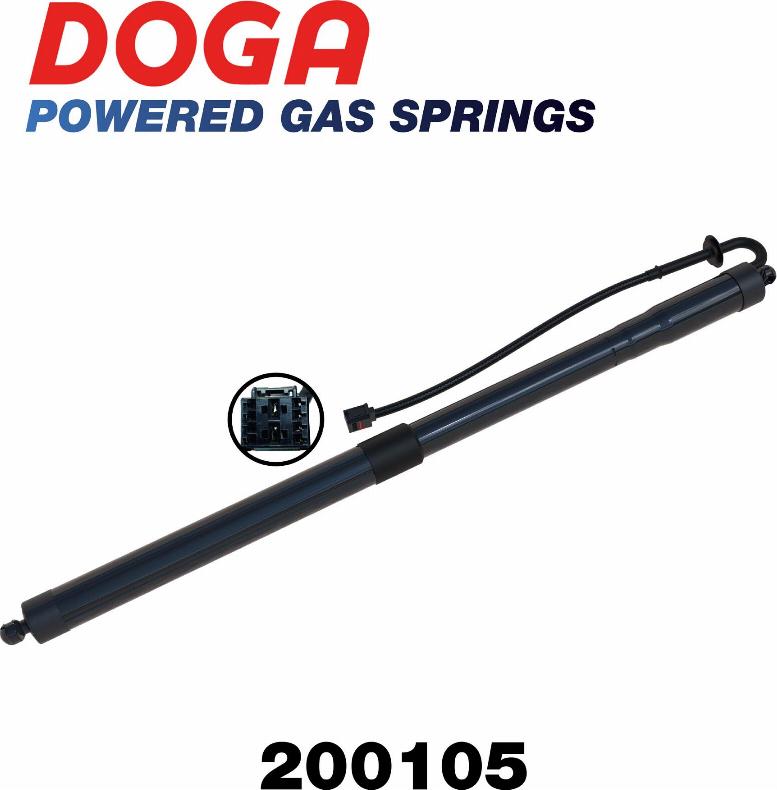 DOGA 200105 - Электромотор, задняя дверь autosila-amz.com