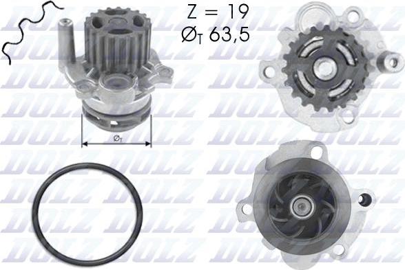 DOLZ A193 - Водяной насос autosila-amz.com