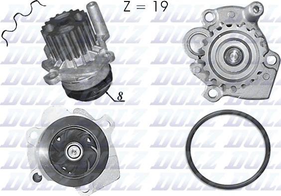 DOLZ A236 - Водяной насос autosila-amz.com