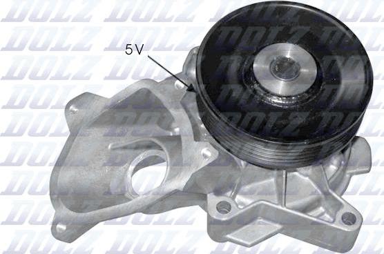 DOLZ B221 - Помпа, водяной насос BMW E81/E87/E60/X1 + Freelander II all Diesel 07-> DOLZ B-221 autosila-amz.com