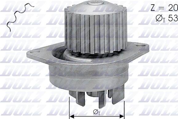 DOLZ C111 - Водяной насос autosila-amz.com