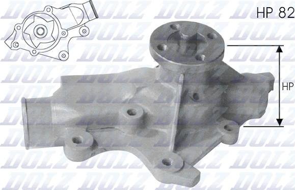 DOLZ J201 - Водяной насос autosila-amz.com