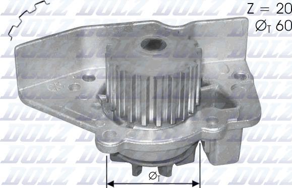 DOLZ N406 - Водяной насос autosila-amz.com