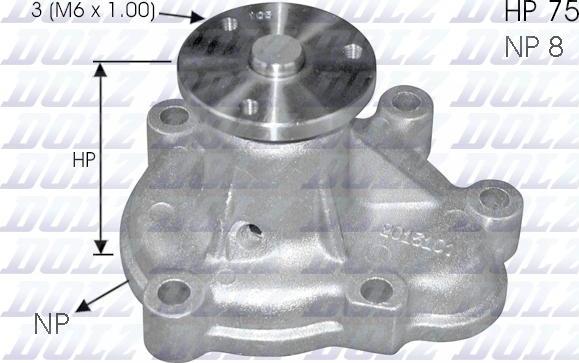 DOLZ O144 - Водяной насос autosila-amz.com