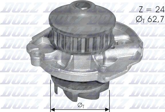 DOLZ S261 - Водяной насос autosila-amz.com