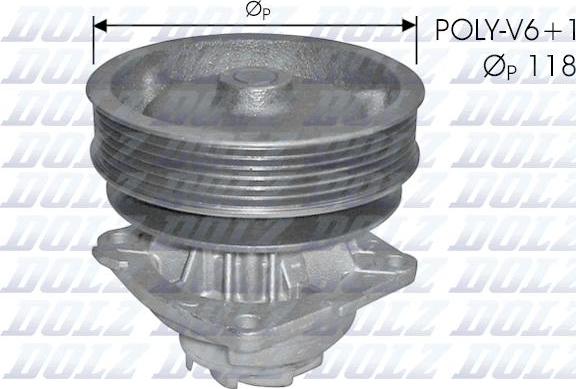 DOLZ S224 - Водяной насос autosila-amz.com