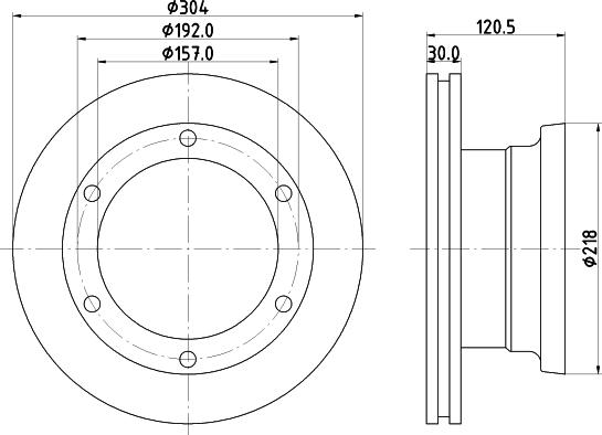 DON CVD548 - Тормозной диск autosila-amz.com