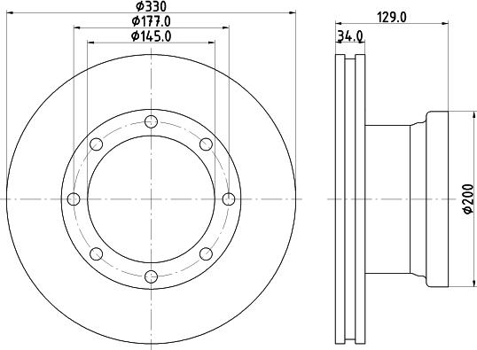 DON CVD558 - Тормозной диск autosila-amz.com