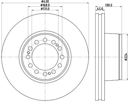 DON CVD576 - Тормозной диск autosila-amz.com