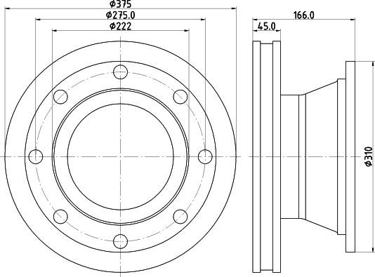 DON CVD604 - Тормозной диск autosila-amz.com