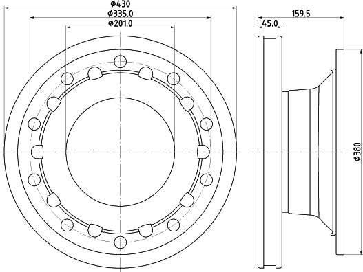DON CVD616 - Тормозной диск autosila-amz.com