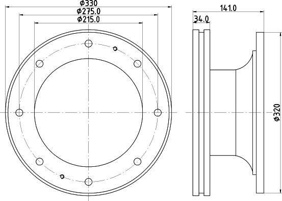 DON CVD623 - Тормозной диск autosila-amz.com