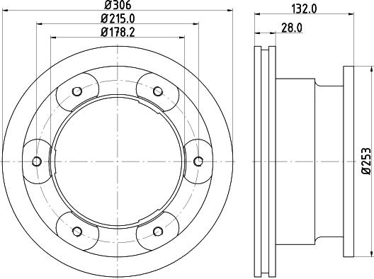 LPR I1017V - Тормозной диск autosila-amz.com