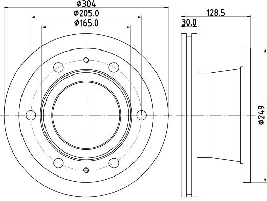 DON CVD678 - Тормозной диск autosila-amz.com