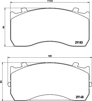 DON CVP035K - Тормозные колодки, дисковые, комплект autosila-amz.com