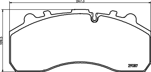 DON CVP105K7550 - Тормозные колодки, дисковые, комплект autosila-amz.com