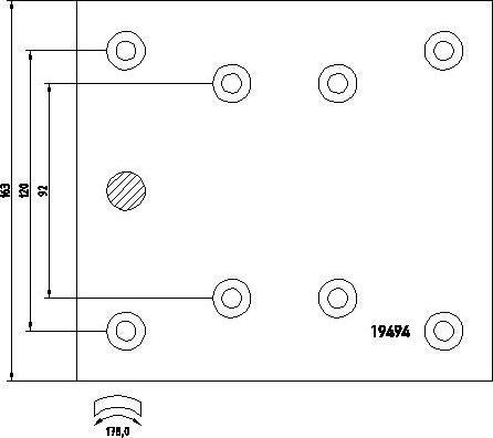 DON MP312S7100 - Комплект тормозных башмаков, барабанные тормоза autosila-amz.com