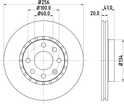 DON PCD14952 - Тормозной диск autosila-amz.com
