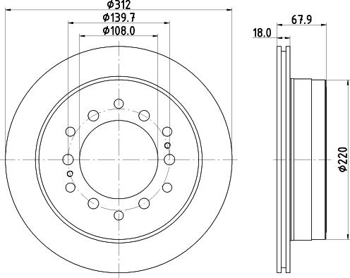 DON PCD14902 - Тормозной диск autosila-amz.com