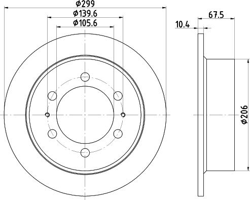 DON PCD14982 - Тормозной диск autosila-amz.com