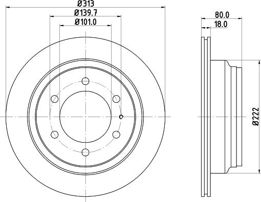 DON PCD14862 - Тормозной диск autosila-amz.com