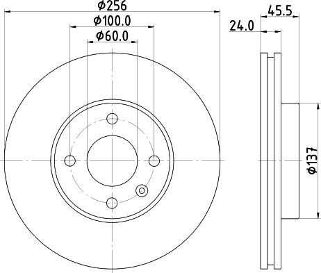 DON PCD15902 - Тормозной диск autosila-amz.com