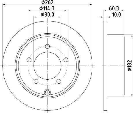 DON PCD15372 - Тормозной диск autosila-amz.com