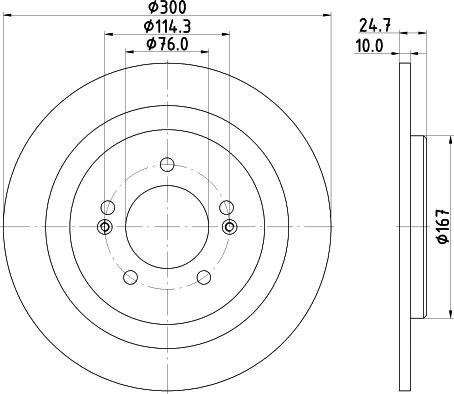 DON PCD15232 - Тормозной диск autosila-amz.com