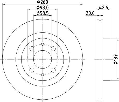 DON PCD16792 - Тормозной диск autosila-amz.com