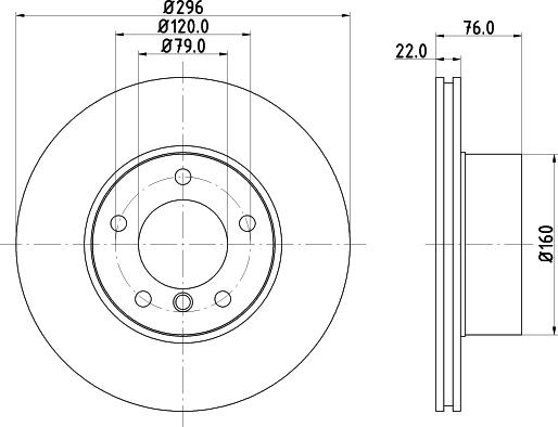 DON PCD10922 - Тормозной диск autosila-amz.com