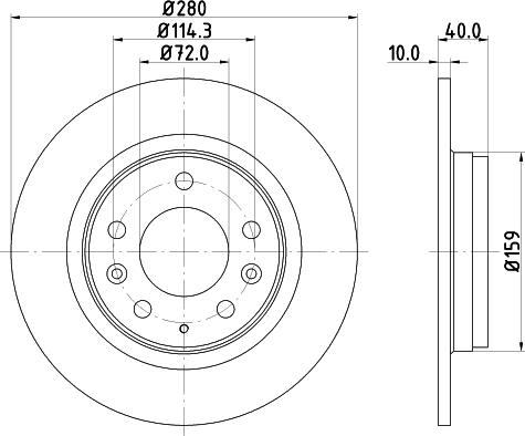 DON PCD10622 - Тормозной диск autosila-amz.com