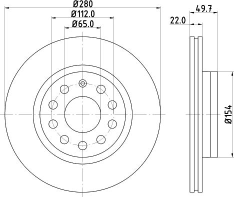 DON PCD10042 - Тормозной диск autosila-amz.com