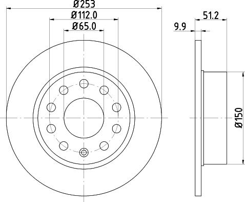 DON PCD10012 - Тормозной диск autosila-amz.com