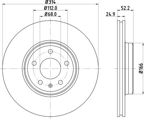 DON PCD10342 - Тормозной диск autosila-amz.com