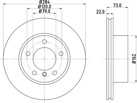 DON PCD10362 - Тормозной диск autosila-amz.com