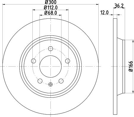 DON PCD10332 - Тормозной диск autosila-amz.com