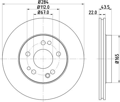 DON PCD11962 - Тормозной диск autosila-amz.com